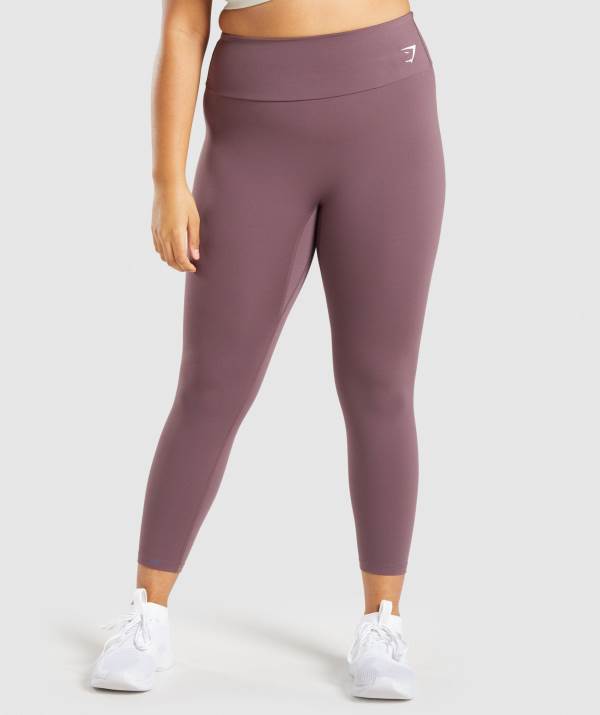 Damske Legíny Gymshark Training 7/8 Hnede | PJ3062795